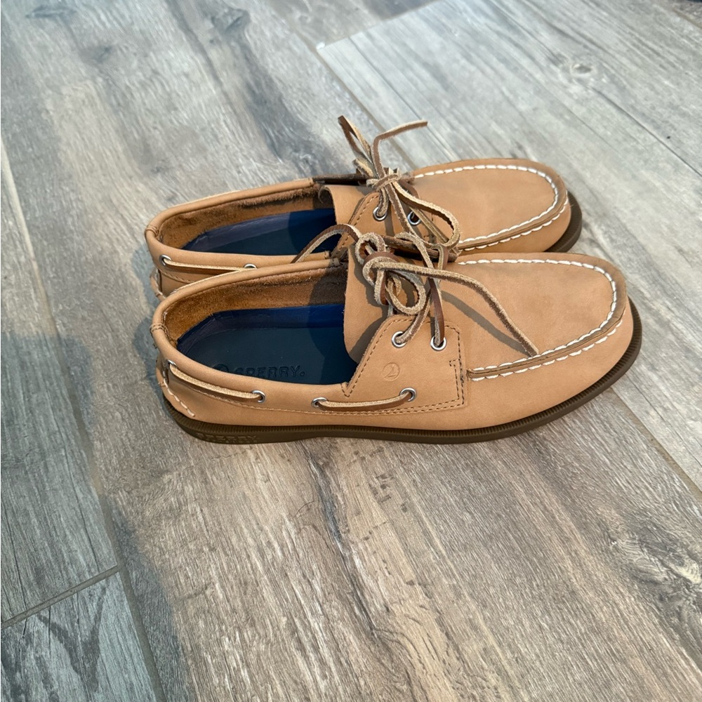 Boys sperrysCasual Tan Boat Shoes